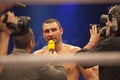 Vitali Klitschko in ring Royalty Free Stock Photo