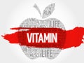 VITAMIN apple word cloud