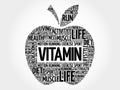 VITAMIN apple word cloud