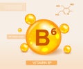 Vitamin B6 concept