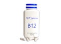 Vitamin B12-Dosis white background image Royalty Free Stock Photo