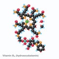 Vitamin B12 (hydroxocobalamin) Sphere Royalty Free Stock Photo