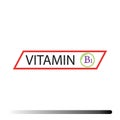 Vitamin B1. Medicine health symbol of thiamin. Natural chemical b1 vitamin