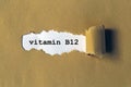 Vitamin b12 on paper