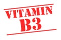 VITAMIN B3 Rubber Stamp