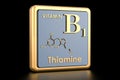 Vitamin B1, thiamine. 3d