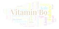 Vitamin B9 word cloud. Royalty Free Stock Photo