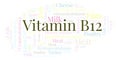 Vitamin B12 word cloud.