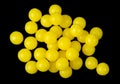 Vitamin C (Ascorbic Acid) Pills on Black Background