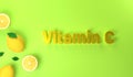 Vitamin C concept  lemon fruit citrus. Citrus fruits contains ascorbic acid. Royalty Free Stock Photo