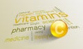 Vitamin C element for a healthy life Royalty Free Stock Photo