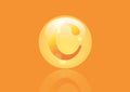 Vitamin C Icon. Ascorbic acid pill capsule Royalty Free Stock Photo