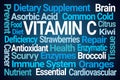 Vitamin C Word Cloud Royalty Free Stock Photo