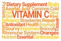 Vitamin C Word Cloud Royalty Free Stock Photo