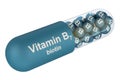 Vitamin Capsule B7, Biotin. 3D rendering Royalty Free Stock Photo