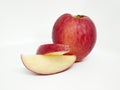 Red apple isolated on white background, close up apple, Ripe apple Royalty Free Stock Photo