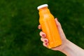 Vitamin concept, glass of fresh juice.