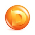 Vitamin D icon - useful nutrition supplement