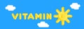 Vitamin D illustration in banner format.