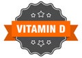 vitamin d label. vitamin d isolated seal. sticker. sign Royalty Free Stock Photo