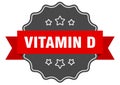 vitamin d label. vitamin d isolated seal. sticker. sign Royalty Free Stock Photo