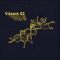 Vitamin D2, Structural chemical formula