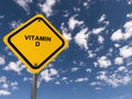 Vitamin d traffic sign