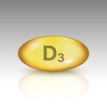 Vitamin D3. vitamin drop pill