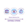 Vitamin deficiency test concept icon Royalty Free Stock Photo