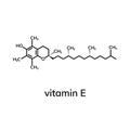 Vitamin E or alpha-tocopherol Royalty Free Stock Photo