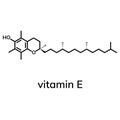 Vitamin E or alpha-tocopherol Royalty Free Stock Photo