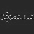 Vitamin E or alpha-tocopherol