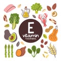 Vitamin E food ingredients. Tocopherol