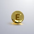 Vitamin E realistic icon.