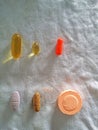 vitamin and mineral pills and capsule