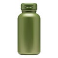 Vitamin pill bottle. Supplement container blank