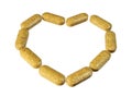 Vitamin pill heart