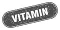vitamin sign. vitamin grunge stamp. Royalty Free Stock Photo