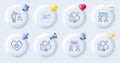 Vitamin u, Chromium mineral and Riboflavin vitamin line icons. For web app, printing. Vector