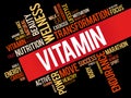 VITAMIN word cloud Royalty Free Stock Photo