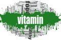 Vitamin word cloud Royalty Free Stock Photo
