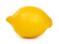 Vitamin yellow lemon. Isolated on white background