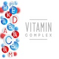 Vitamins background for Your design Royalty Free Stock Photo