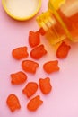 Vitamins for children, gummy fish candy