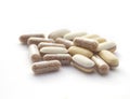 Vitamins isolated on white background Royalty Free Stock Photo