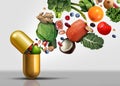 Vitamins Supplements Symbol Royalty Free Stock Photo