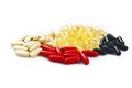 Vitamins on white Royalty Free Stock Photo