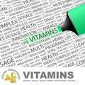 VITAMINS. Royalty Free Stock Photo