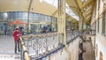 Vitebsky railway station, Indoor architecture decor and main platform Royalty Free Stock Photo