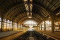 Vitebsky railway station during sunset Royalty Free Stock Photo